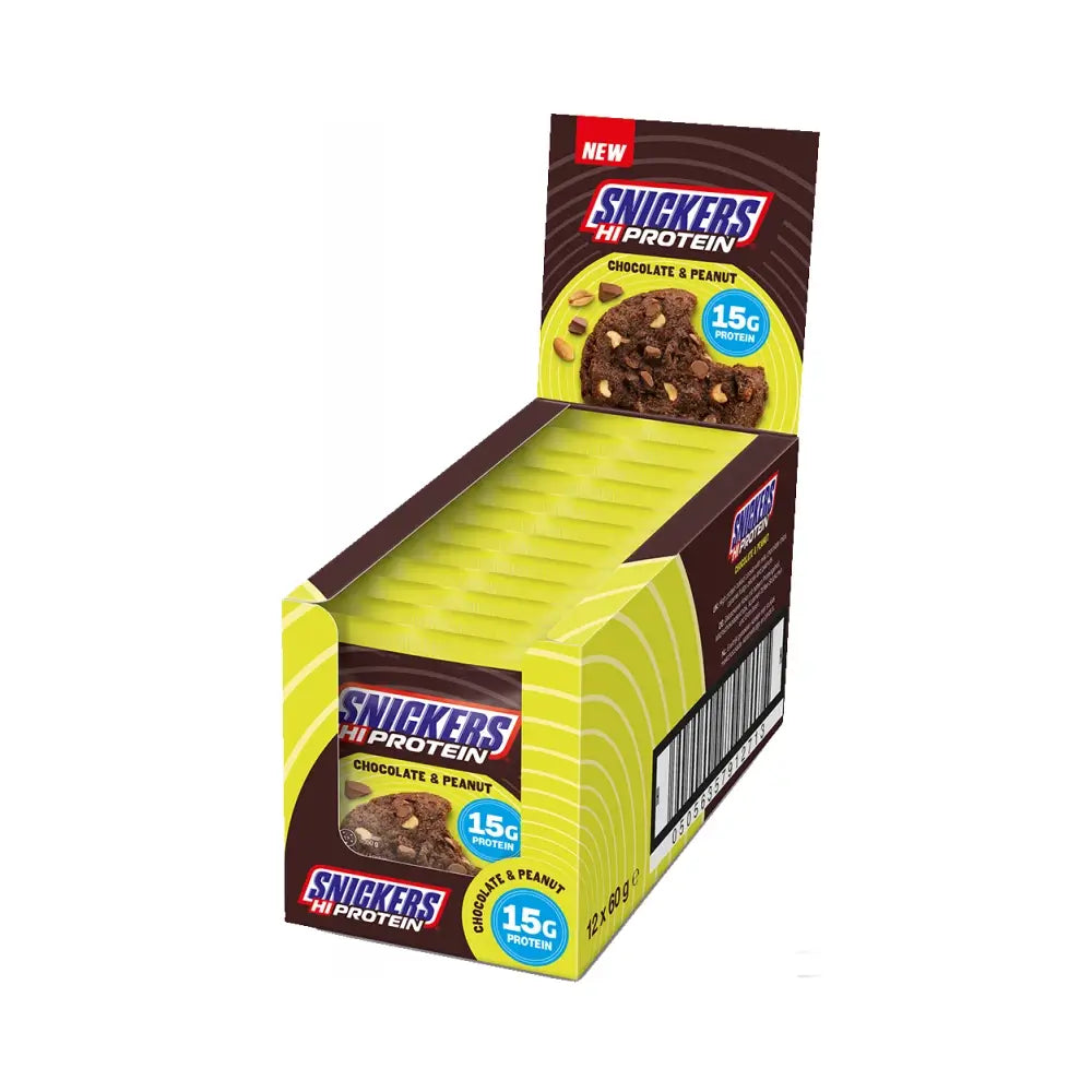 pack de 12 Cookies Hi Protein Snickers Chocolate & Peanut