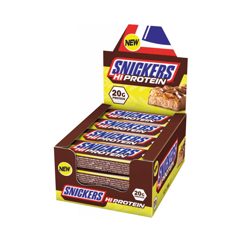 Pack de 12 barres Snickers Hi-Protein